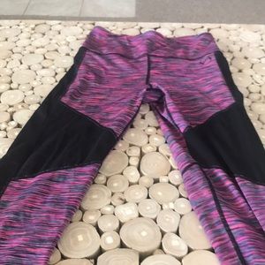 Purple mess side leggings